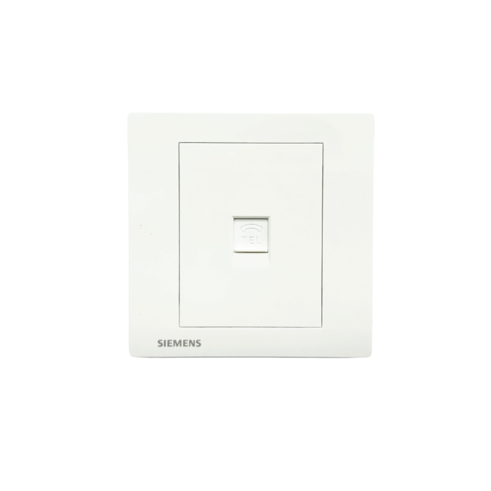 ชุดเต้ารับโทรศัพท์ 4 สาย SIEMENS ซีรีส์ RELFA PLUS สีขาว